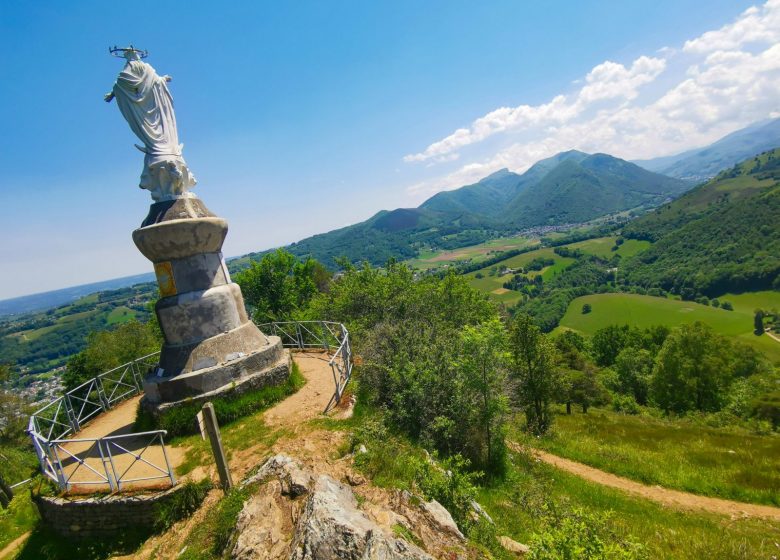 La vierge du Bédat par le mini-golf et le sentier Michon